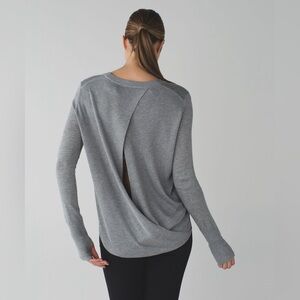 Lululemon Open Back Sweater